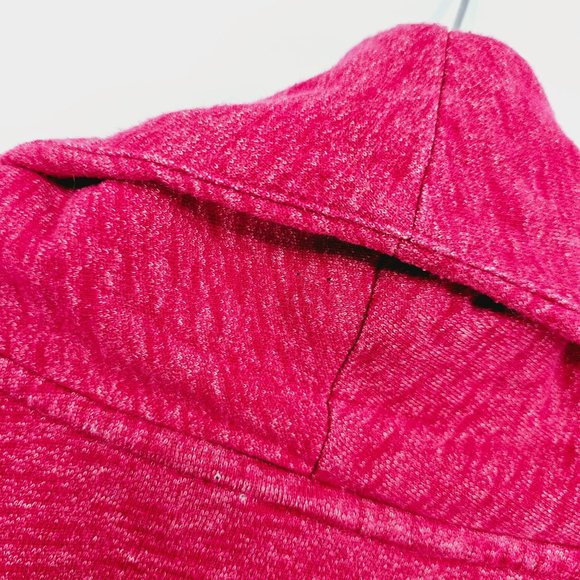 The North Face Fallsgrove Wrap Sweater Toggle Cardigan S Heathered Red Cotton - Picture 9 of 13